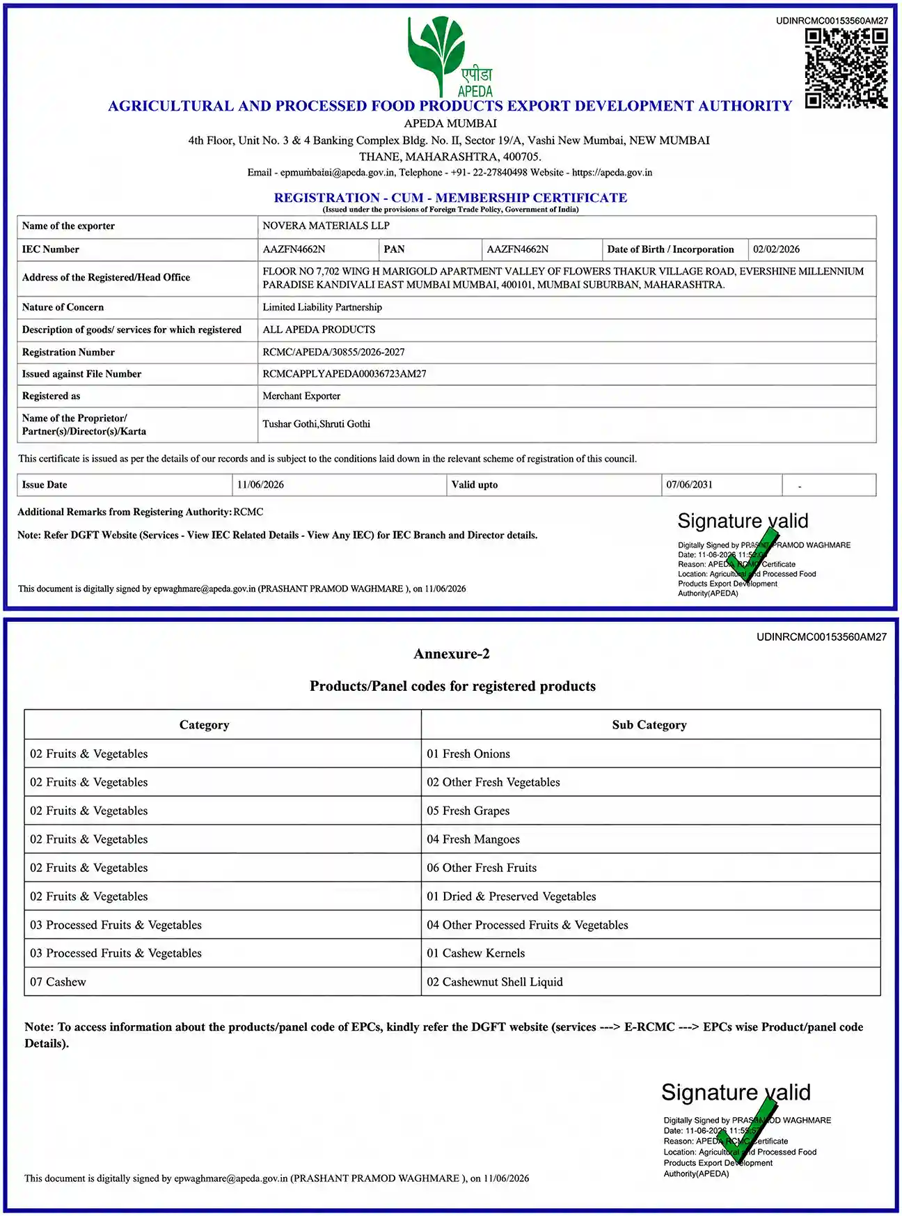 Certificate 1